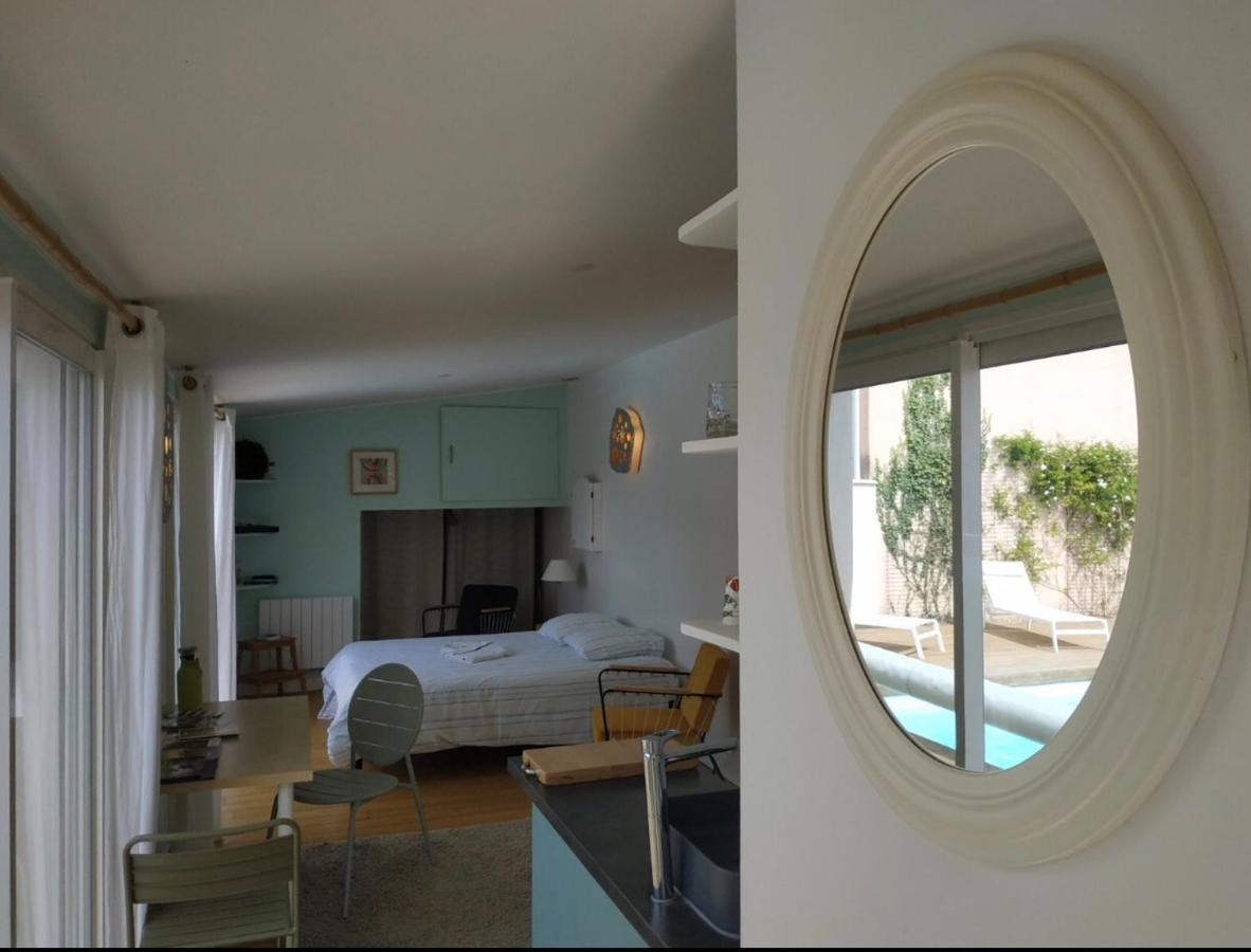 Chambre Studio Independante Au Calme Vue Sur Piscine Teyran Экстерьер фото